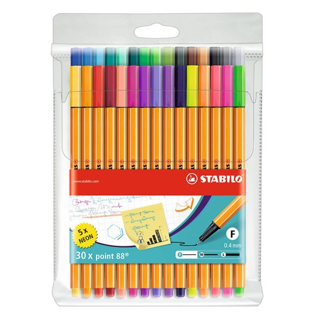 Comprar Stabilo Pen 8830-2 Estuche 30 rotuladores punta fina