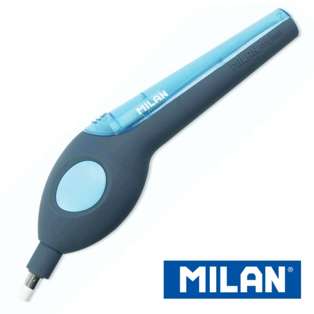 goma de borrar eléctrica milan, borrador eléctrico