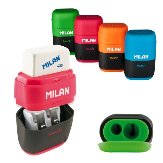 Goma y sacapuntas con deposito Milan Compact Touch