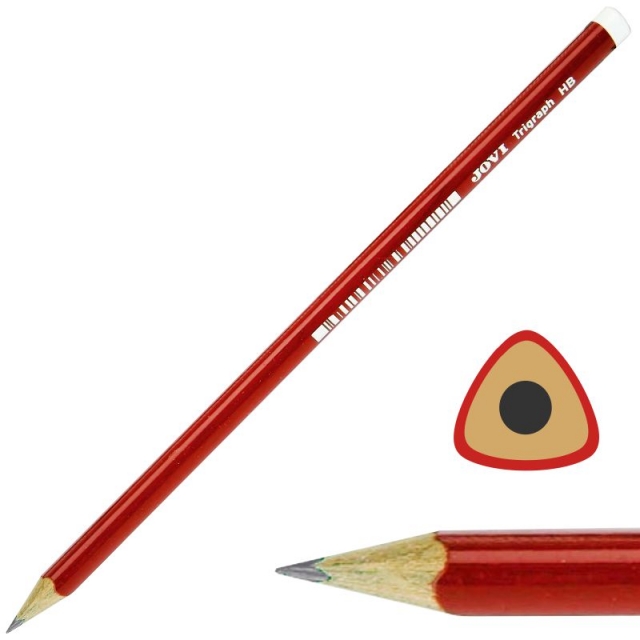 lapiz jovi trigraph hb triangular economico 736 12