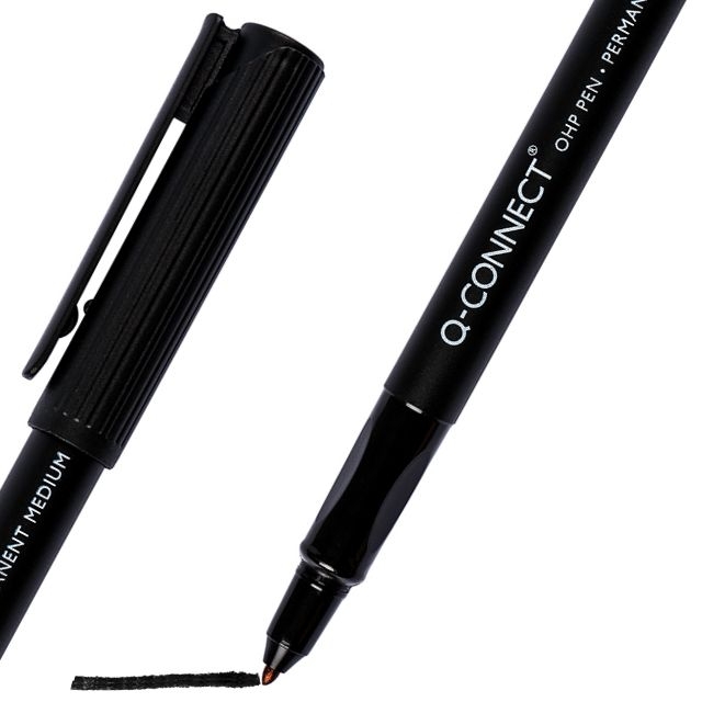 marcador permanente q connect m negro