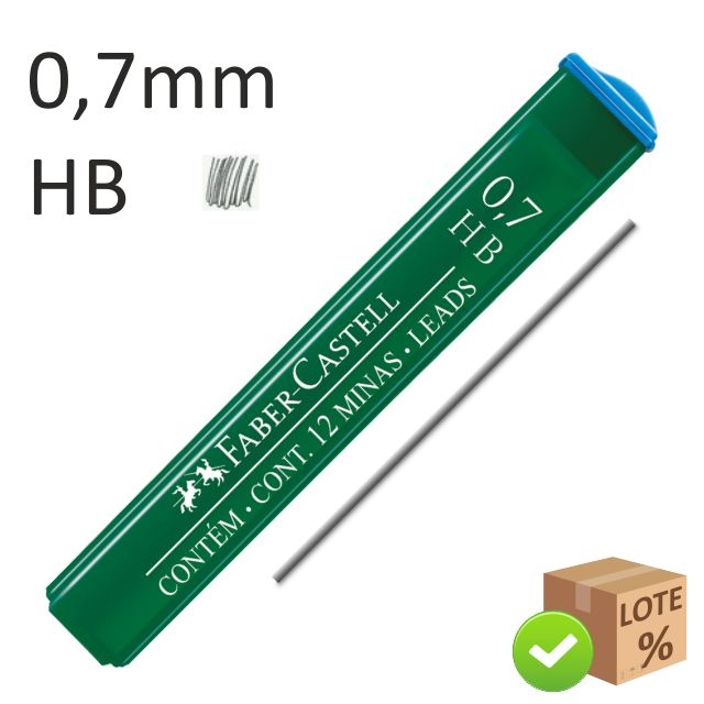 Comprar Minas 0,7 mm HB Faber Castell, econmicas para portaminas