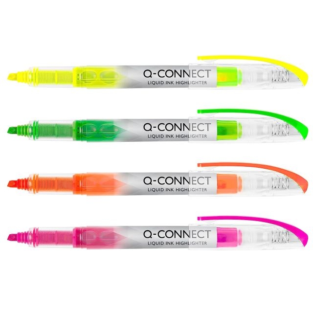 pack 4 marcadores fluorescentes tinta liquida