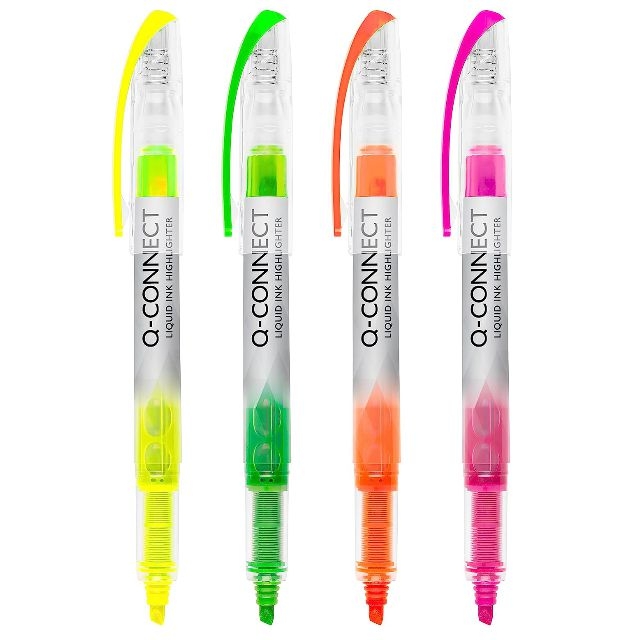 Comprar Pack 4 marcadores fluorescentes tinta líquida surtidos