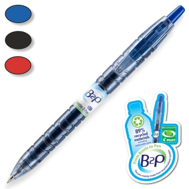 Comprar Roller Pilot B2P Gel 0,7 Begreen Bottle 2 Pen 89% reciclado