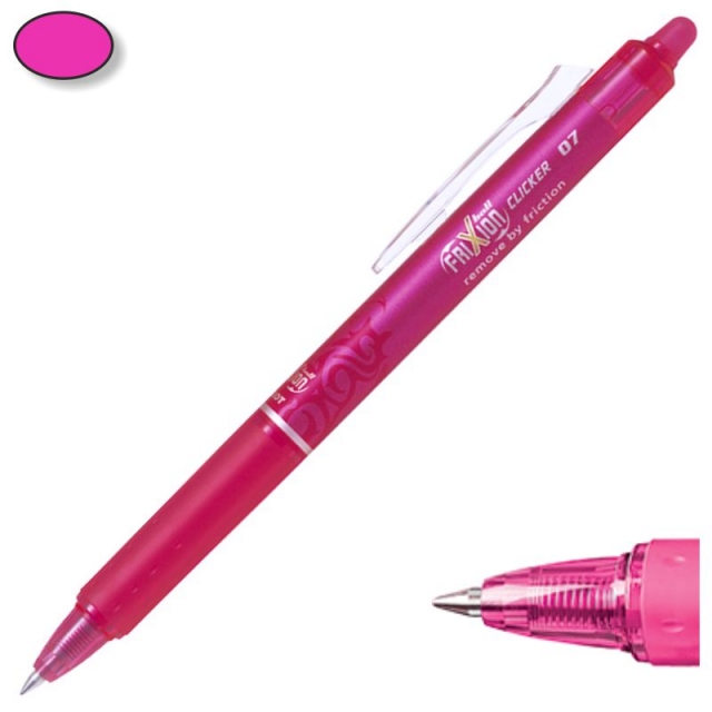 Comprar Bolgrafo borrable Pilot Frixion Clicker Rosa fucsia