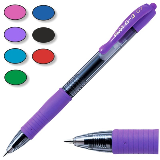 Comprar Bolgrafo Pilot G2 lila, violeta, tinta Gel, nuevos colores