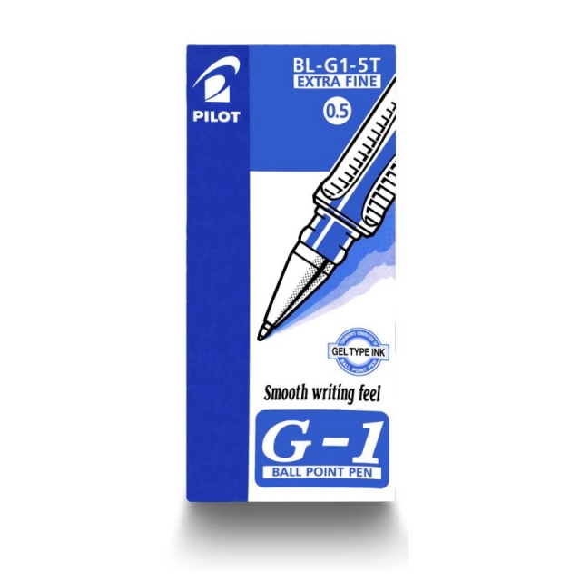 Boligrafo Pilot G-1 tinta gel, punta fina 0.5 mm G1