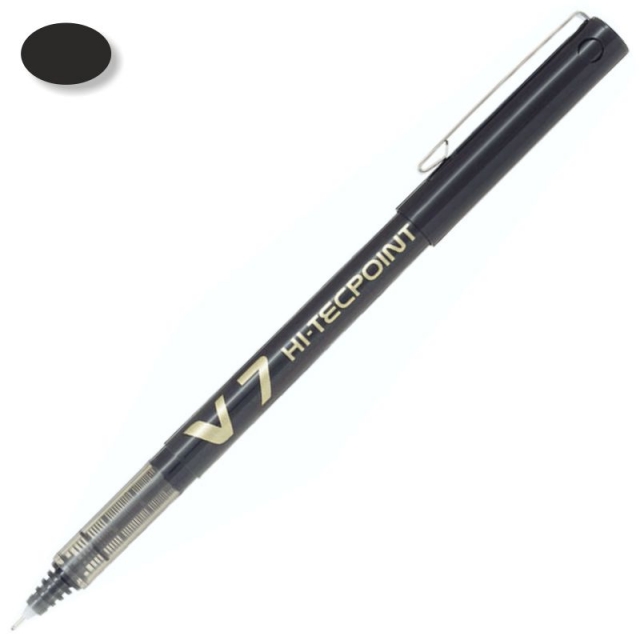Comprar Bolígrafo Pilot V7 negro Hi-Tecpoint, punta de aguja