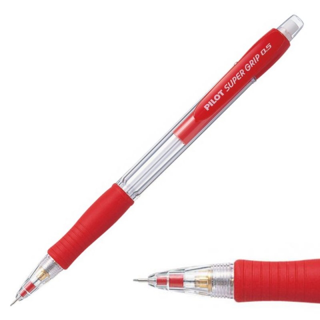 Comprar Portaminas Pilot H-185 Super Grip Rojo 0.5mm