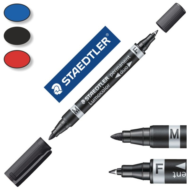 Comprar Marcador Permanente Staedtler Duo, con 2 puntas 348