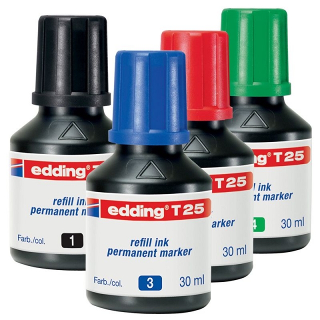 Comprar Edding T25, Frasco de tinta permanente 30ml rellenado