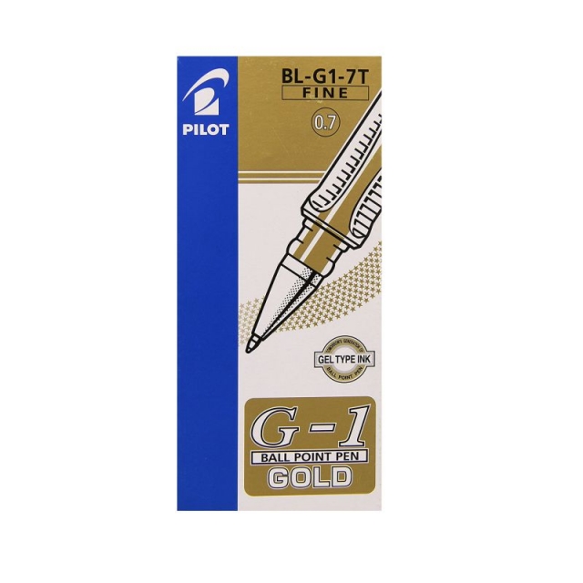 rotulador pilot g 1 metallic gold silver