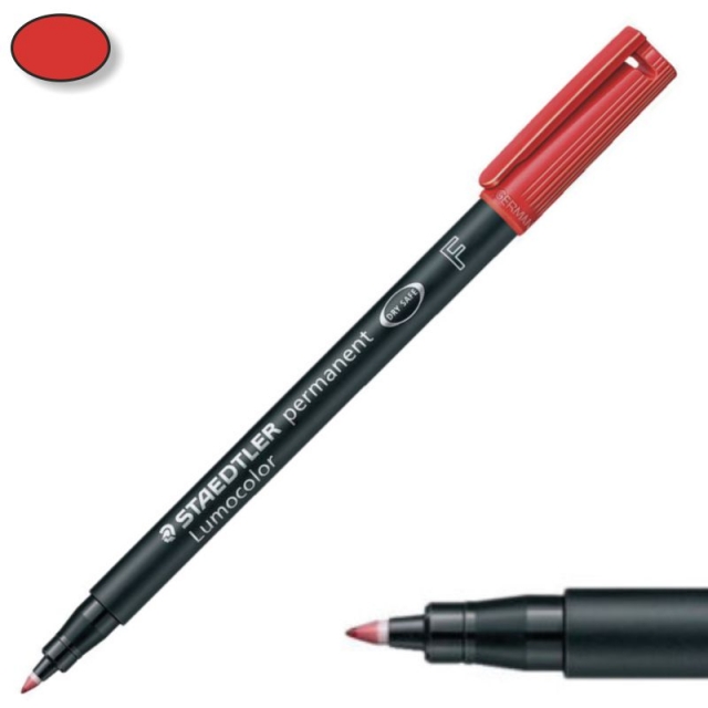 Comprar Rotulador Permanente Stadtler Lumocolor F Rojo 318-2
