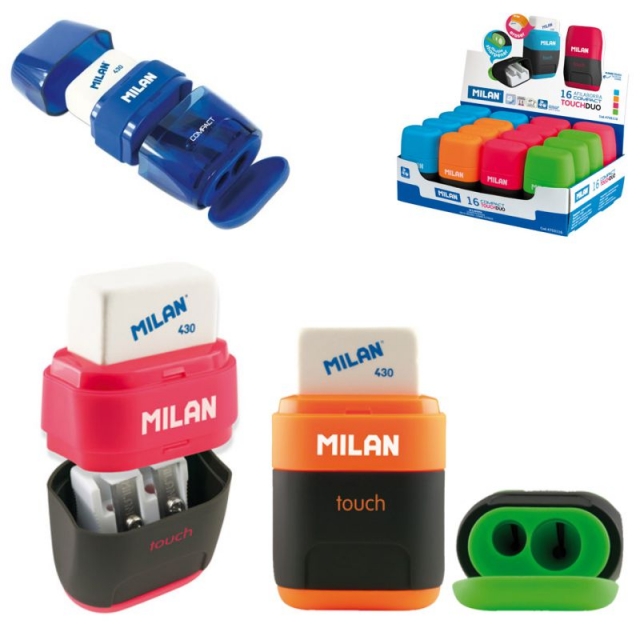 Comprar Goma y sacapuntas con deposito Milan Compact Touch