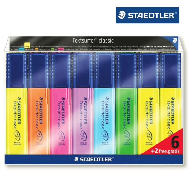 staedtler 364awp8 rotuladores fluorescentes