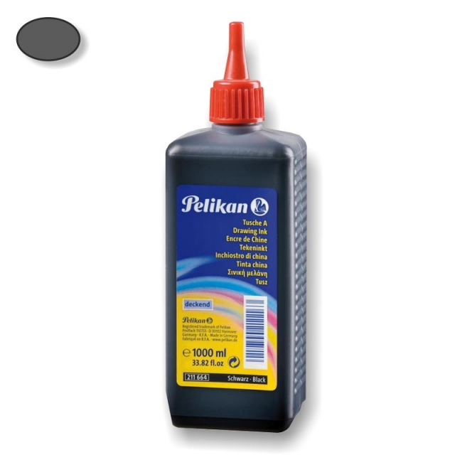 Comprar Botella de 1 litro de Tinta Pelikan color negro - 1000 cc