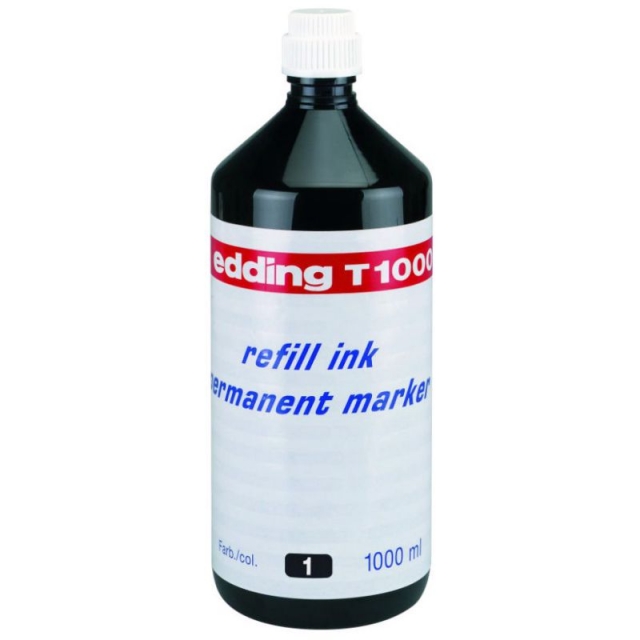 Comprar Botella tinta rotuladores Edding T-1000, 1 litro negro