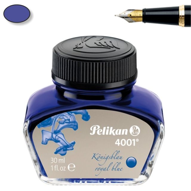 Comprar Tinta para plumas estilogrficas, tintero Pelikan 4001 azul