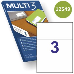 multi3 12549, Etiquetas impresora Multi3 12549,