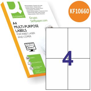Q-Connect KF10660, Etiquetas impresora 105x148,5mm
