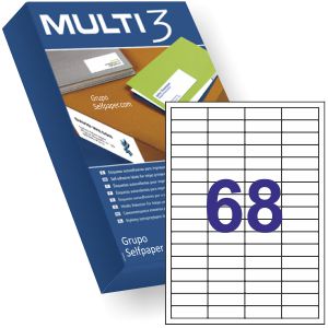 Multi3 10510, Etiquetas 48,5x16,5 -
