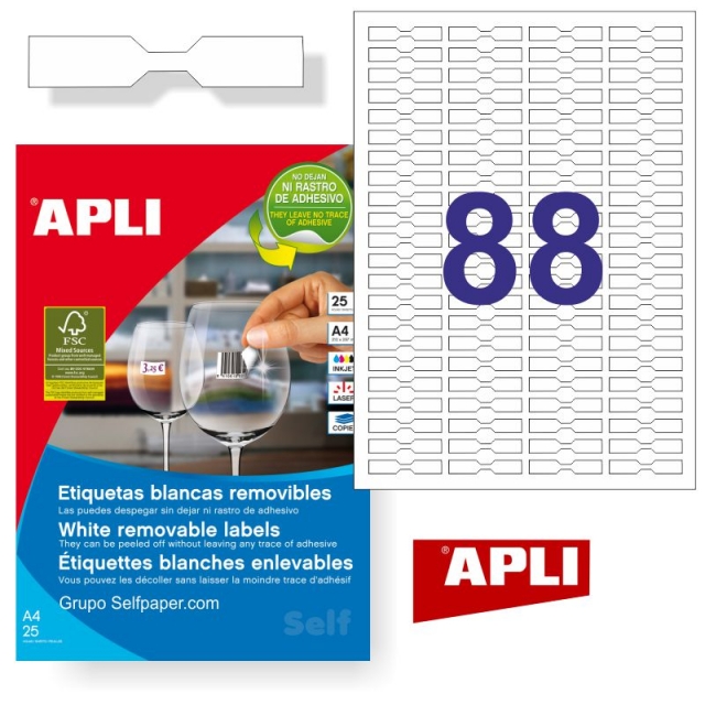 etiquetas adhesivas joyería con forma apli 10314