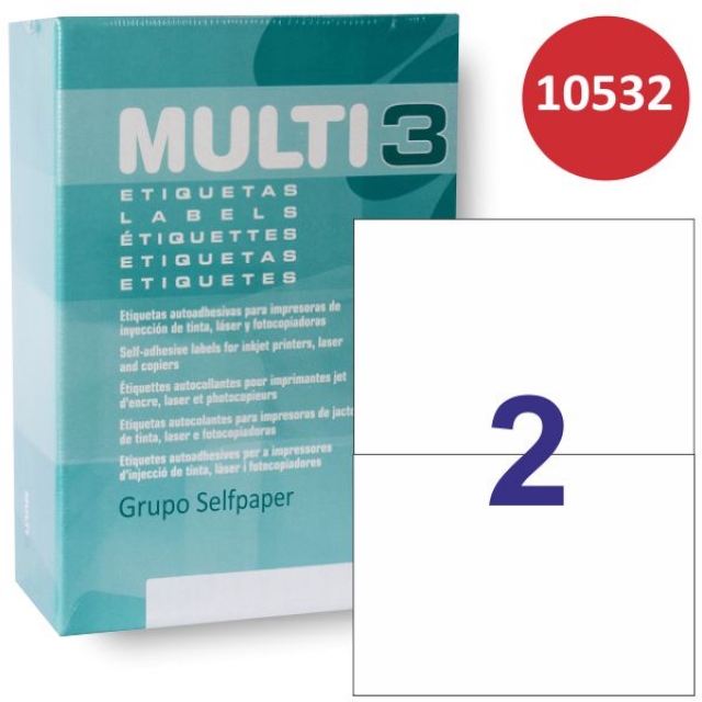 Comprar Multi3 10532, Etiquetas económicas impresora 148x210 500 hjs