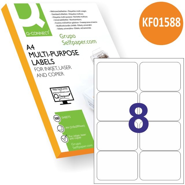 Comprar Etiquetas Q-connect Kf01588 Tamaño 99,1x67,7 mm