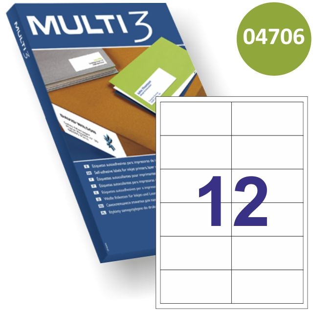 Comprar Multi3 4706, Etiquetas impresora 97x42,4 económicas