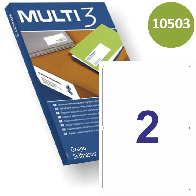 Comprar Etiquetas económicas Multi3 10503, 199,6x144,5 2 por hoja