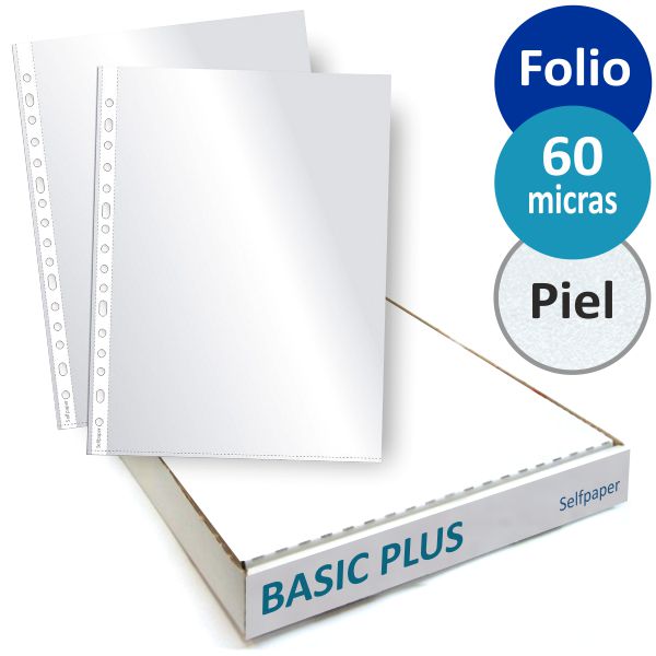 Comprar Fundas Multitaladro Folio 60 micras BASIC PLUS Caja 100