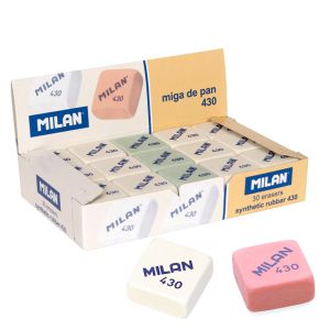 Cajas de gomas de borrar Milan 430, precio unitario