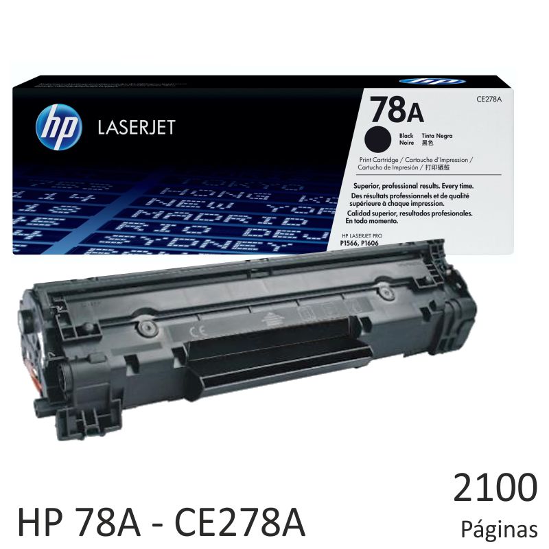 Comprar HP 78A CE278A - toner original laserjet P1566 1606DN Negro