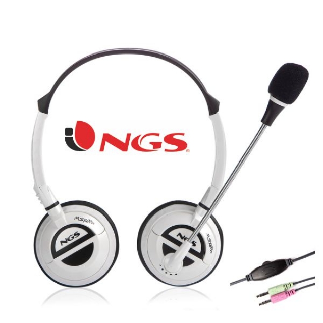auriculares economicos ngs msx6white blancos