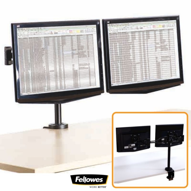 Comprar Soporte para 2 pantallas o monitores Fellowes 8041701