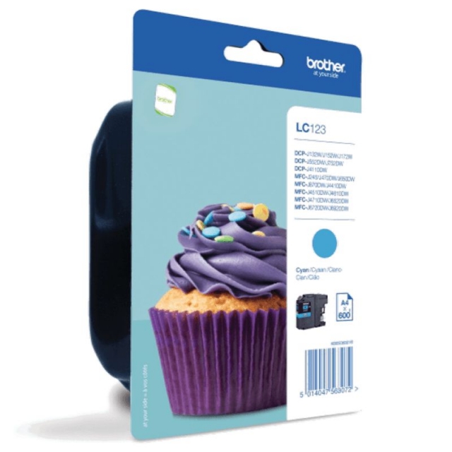 Comprar Cartucho tinta original Brother LC123C Cyan