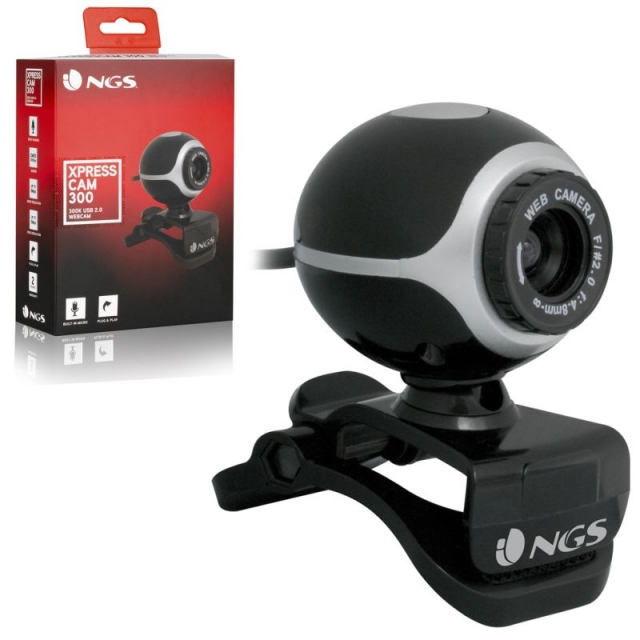 Comprar Webcam NGS XPressCam 300 - Camara web 8 Mpx con micrfono