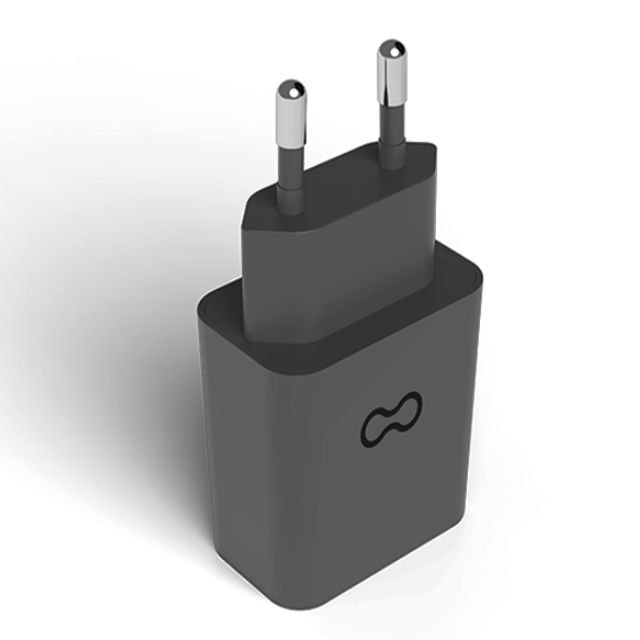 cargador rápido, carga rápida usb c 2.a 20w negro