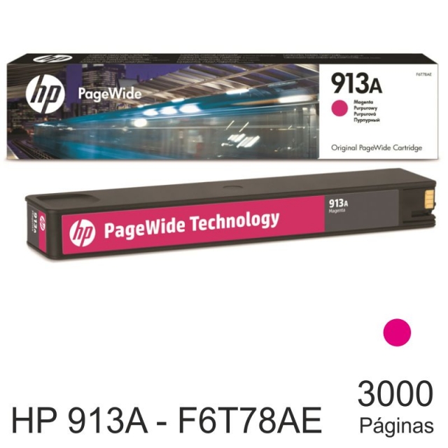 Comprar HP F6T78AE Cartucho HP 913A magenta Pagewide