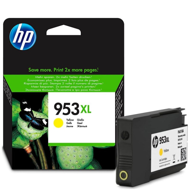 Comprar HP 953XL Amarillo, Cartucho de tinta original F6U18AE