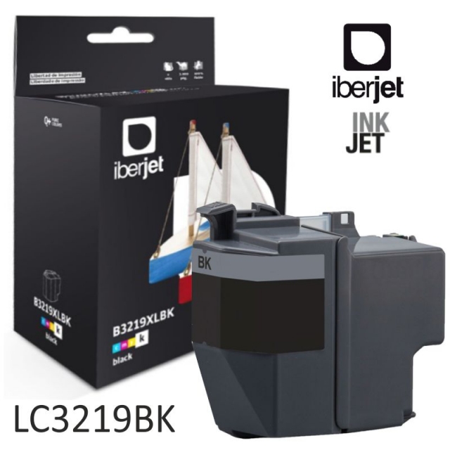 compatible brother lc3219xlbk negro, cartucho gené