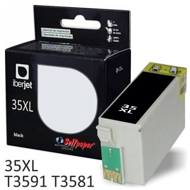 Comprar Cartucho compatible Epson T3591, T3581, 35XL Negro 2600 pgs