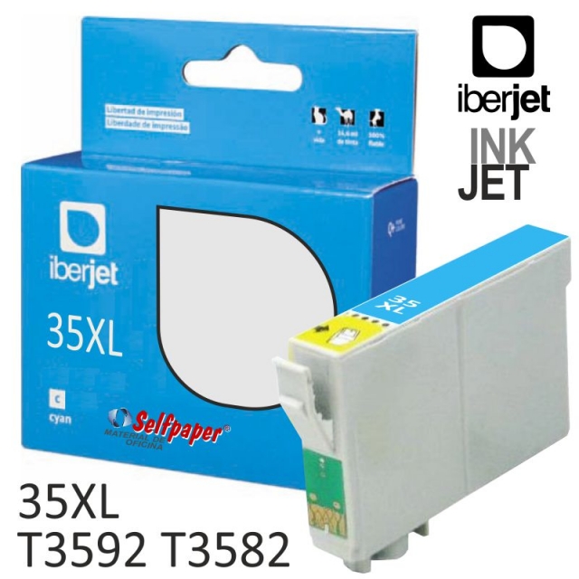 epson t3592 t3582 35xl cyan cartucho xl 1900 págin