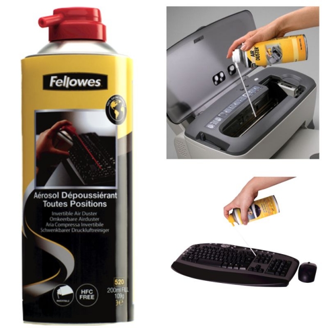 Fellowes spray aire comprimido 99748 sin HFC, 200 ml