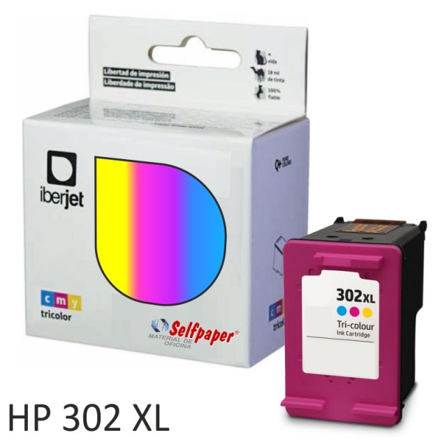 Comprar Cartucho de tinta compatible HP 302XL tri-color F6U67AE