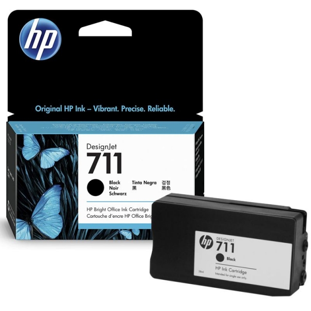 Comprar Cartucho tinta HP 711 negro original Designjet T120 T520