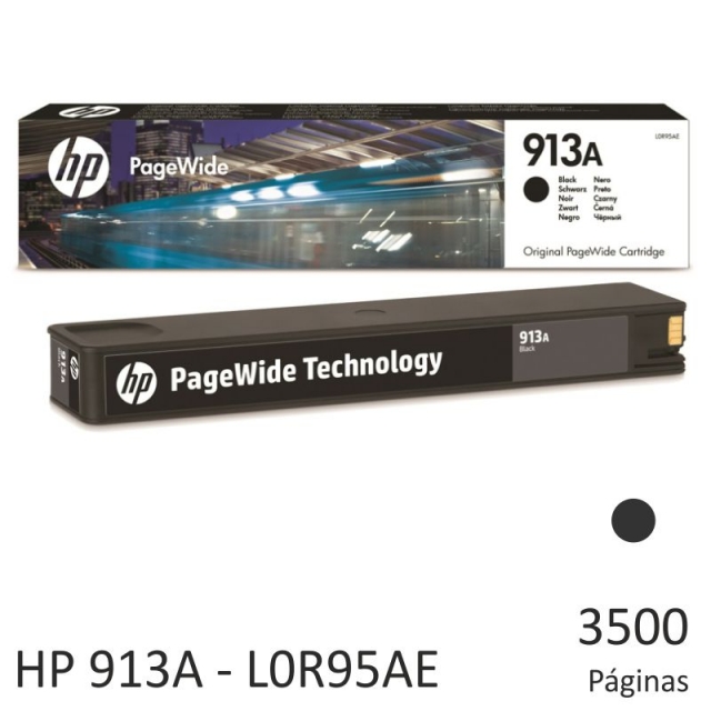 Comprar Cartucho HP L0R95AE - 913A Negro, original Pagewide