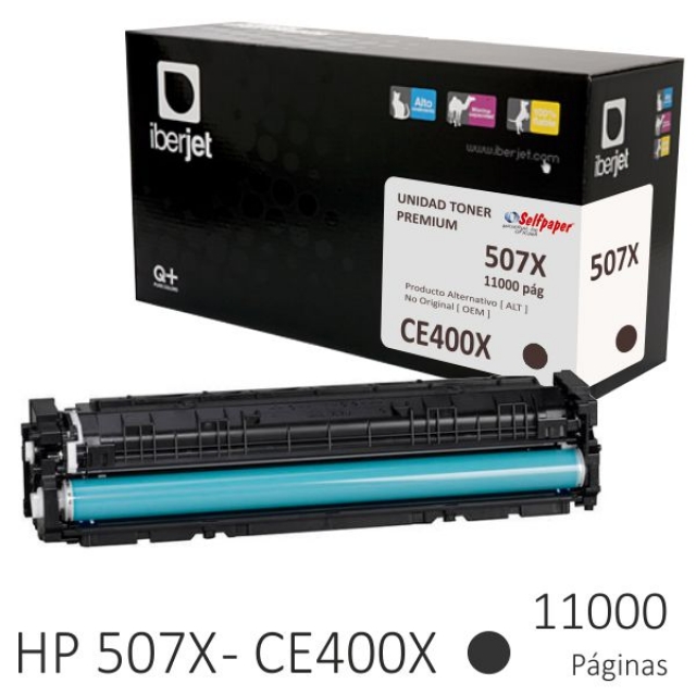Comprar HP CE400X Tóner compatible 507X Negro 11000 Pags.