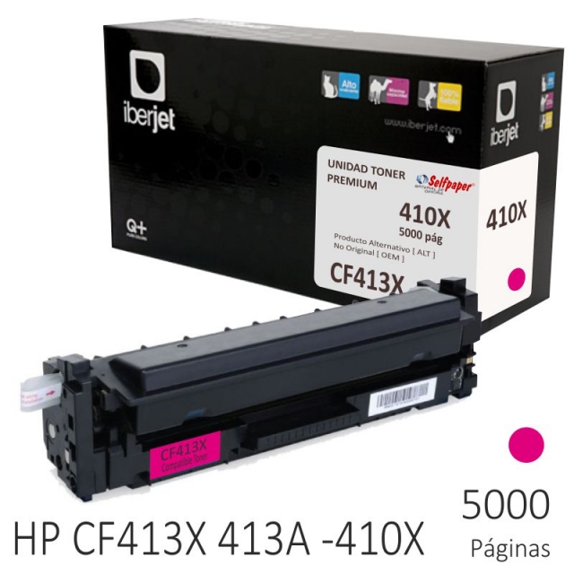 Comprar Toner compatible HP CF413X CF413A XL 410X Magenta